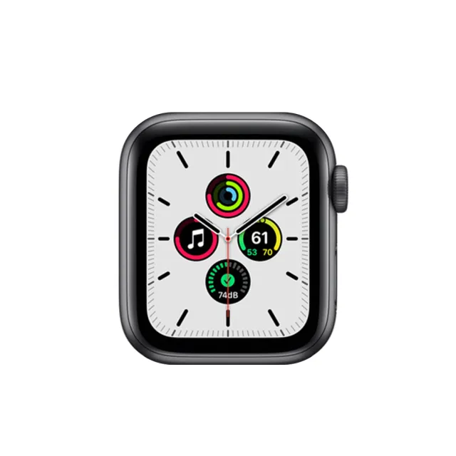【Apple】B+ 級福利品 Apple Watch SE GPS 40mm 鋁金屬錶殼(副廠配件/錶帶顏色隨機)