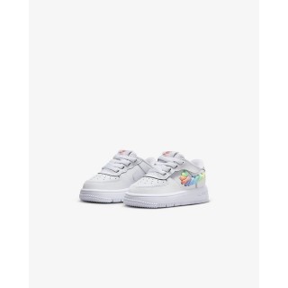 【NIKE 耐吉】休閒鞋 運動鞋 學步鞋 嬰幼 FORCE 1 LOW EASYON LV8 1 TD 低筒 皮革 AF1 白(FN4891100)