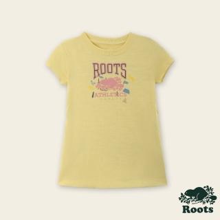 【Roots】Roots 小童- RBA ANIMAL洋裝(奶油黃)