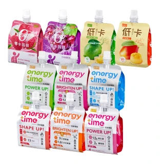 【盛香珍】Energy Time機能飲/零卡蒟蒻/低卡-180gX6包入(口味任選)