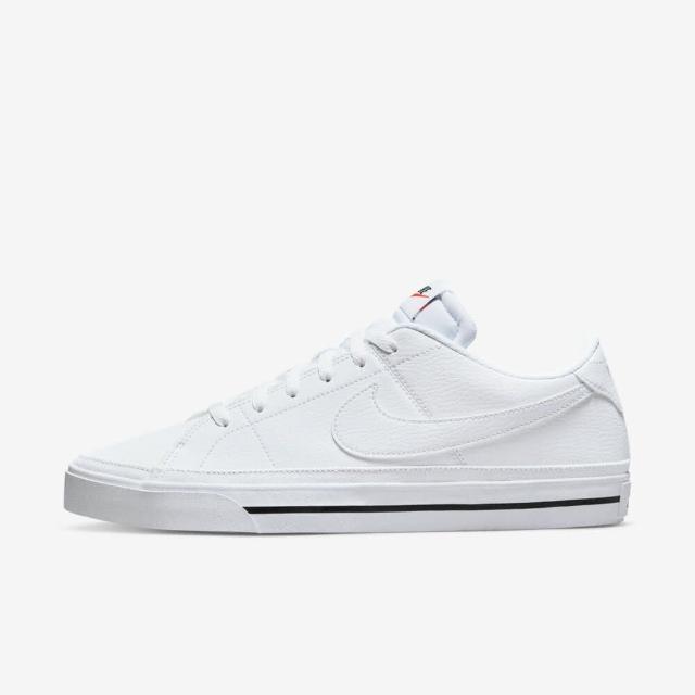 【NIKE 耐吉】Court Legacy NN 男 休閒鞋 基本款 復古 經典 皮革 簡約 白 黑(DH3162-101)