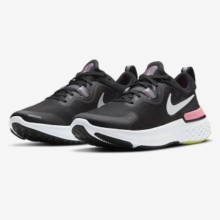 【NIKE 耐吉】慢跑鞋 女鞋 緩震 訓練 健身 運動鞋 WMNS REACT MILER 黑 CW1778-012
