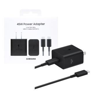 【Samsung 三星】原廠新款 45W 快充旅充組 Type C 內附5A/1.8m快充線(EP-T4511/台灣公司貨)