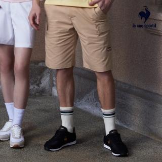 【LE COQ SPORTIF 公雞】官方直營 休閒經典平織休閒短褲 男款-3色-LWT81381