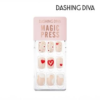 【DASHING DIVA】MAGICPRESS薄型美甲片_戀愛日記(免照燈 可修剪)