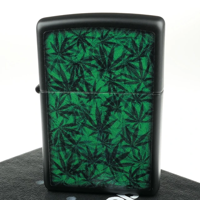 Zippo 美系~Cannabis Design-大麻葉圖案打火機