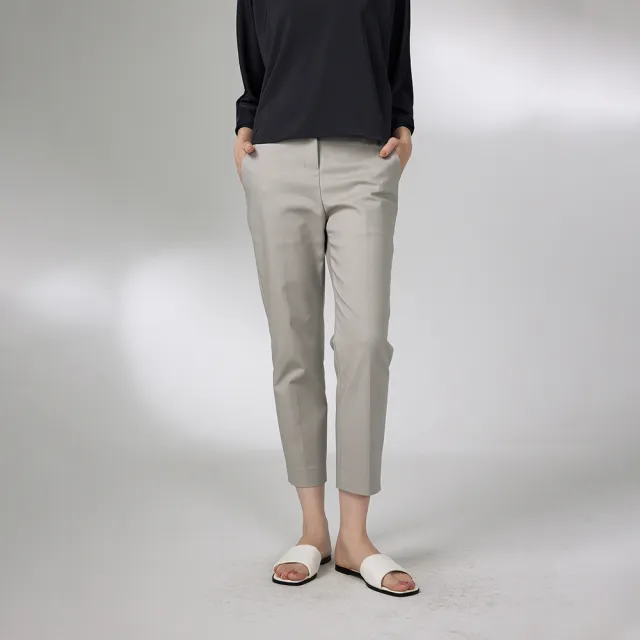 【giordano ladies】24SS_後袋拼紗窄褲(02424018)