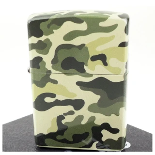 【Zippo】日系~CAMOUFLAGE-迷彩圖案五面加工(綠色款)