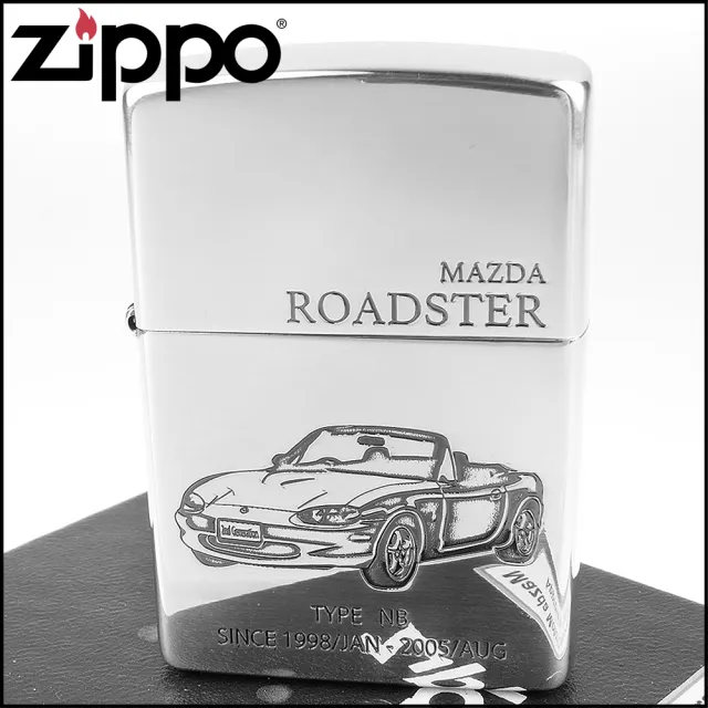 【Zippo】日系~MAZDA馬自達-Roadster/MX-5 圖案設計打火機(四款可選)