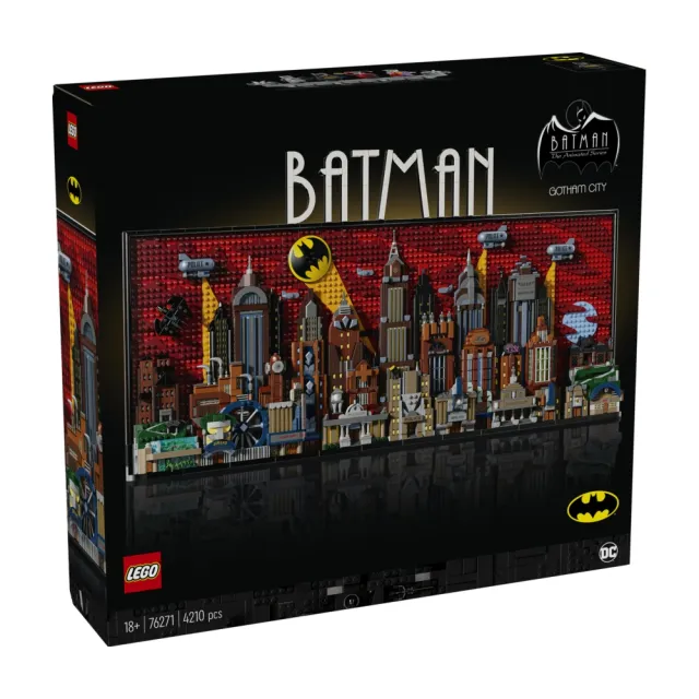 【LEGO 樂高】DC超級英雄系列 76271 蝙蝠俠：動畫系列 高譚市天際線(Batman 居家擺設 禮物 積木)