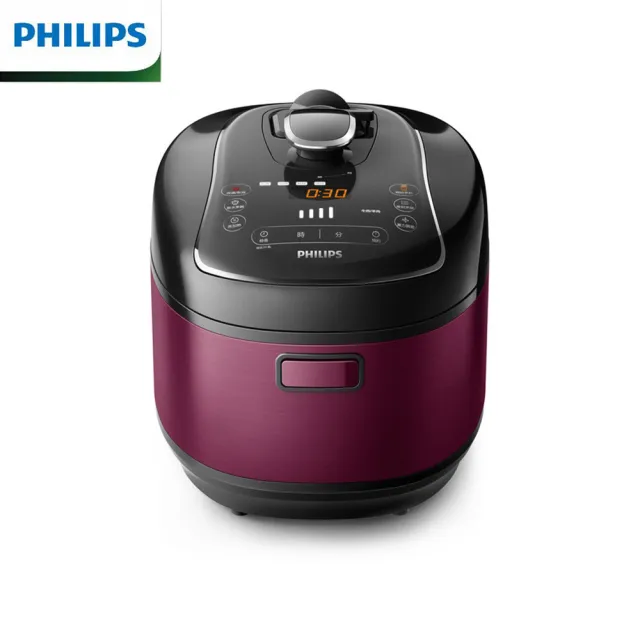 【Philips 飛利浦】智慧萬用電子鍋/壓力鍋/萬用鍋 HD2140(紫小萬/白小萬)
