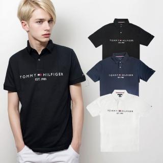 【Tommy Hilfiger】胸口小刺繡LOGO 素面 POLO衫 1985 正常版型(平輸品)