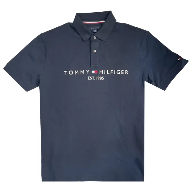 【Tommy Hilfiger】胸口小刺繡LOGO 素面 POLO衫 1985  正常版型(平輸品)