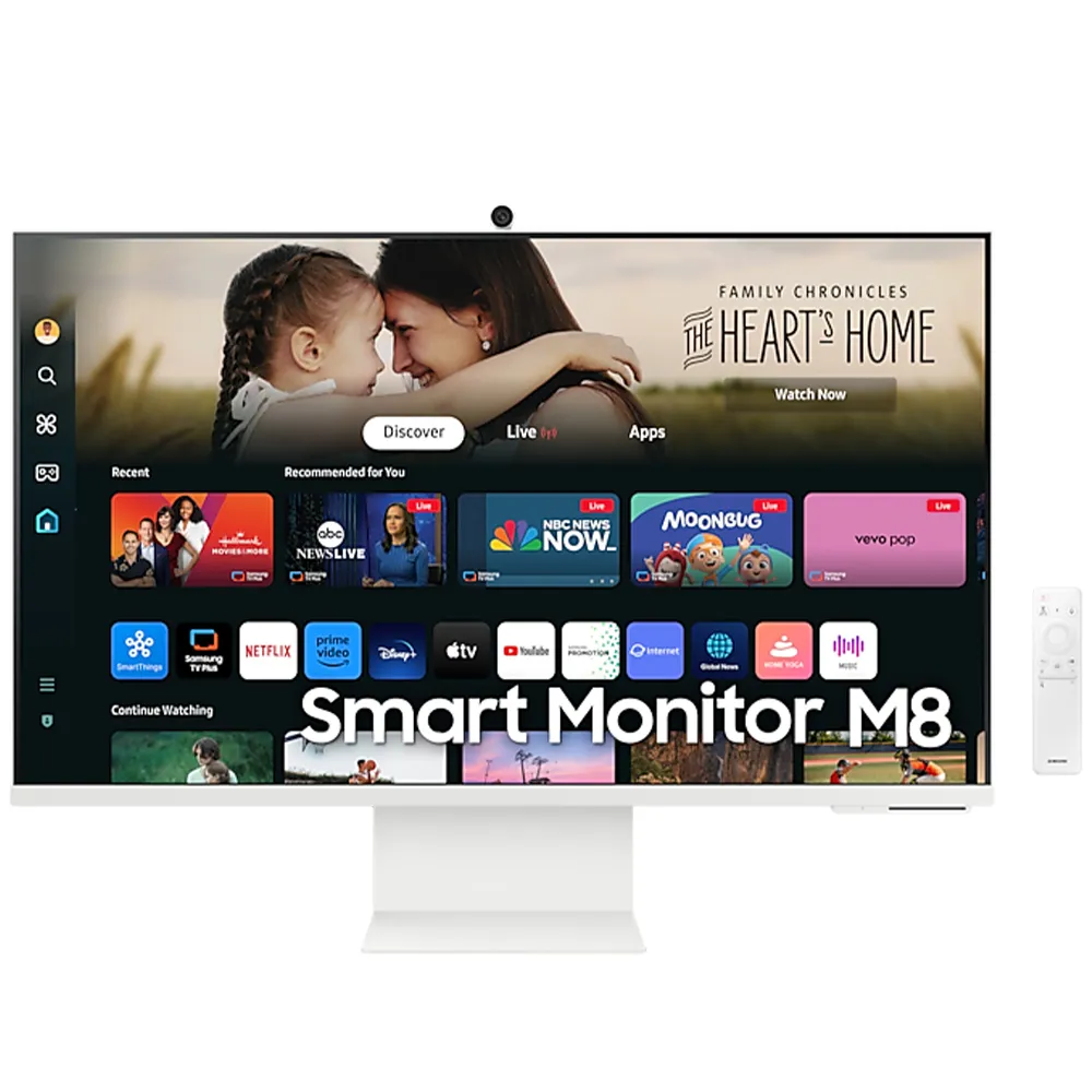 【SAMSUNG 三星】S32DM803UC 32型 M8 白色智慧聯網螢幕(2024)