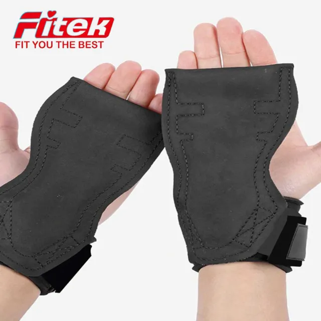 【Fitek】舉重拉力帶 附護腕 助力帶 舉重拉帶(護掌 助握帶 手套 舉重 硬舉 划船 引體向上)