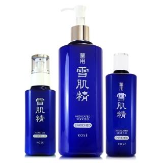 【KOSE高絲】雪肌精化妝水500ml+200ml+雪肌精乳液140ml - 極潤型 - 禮盒組(專櫃公司貨)