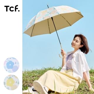 【大振豐】Tcf 漫天花瓣 全遮光抗uv金柄 自動直傘(防曬傘 淑女傘 黑膠 抗UV)