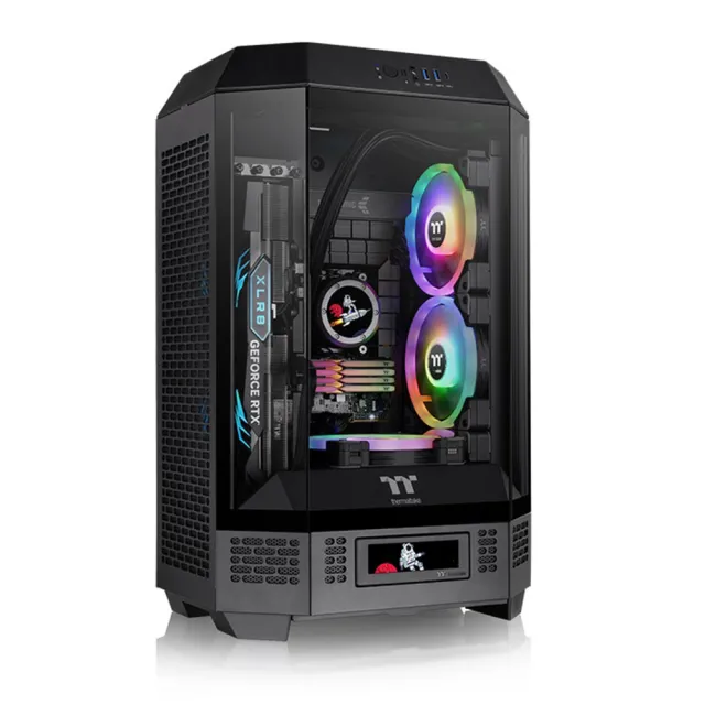 【Thermaltake 曜越】The Tower 300 M-ATX 黑色+GF A3 650W 金牌 日系全模組 ATX3.0 PCIE 5.0(組合14-1)