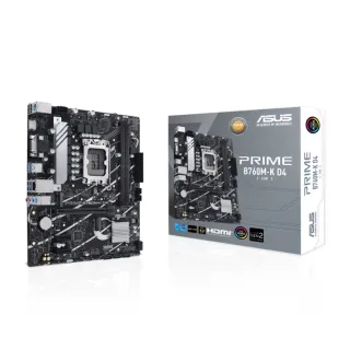 【ASUS 華碩】華碩 PRIME B760M-K D4-CSM 主機板+Intel i7-14700 20核/28緒(M+C組合包)