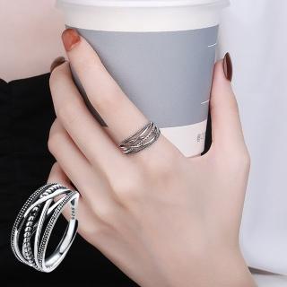 【LEESA】麻花戒指\寬版戒指\韓國戒指\交叉戒指\ins戒指\戒指\純銀戒指\開口戒指\中性戒指\情侶戒指\禮物