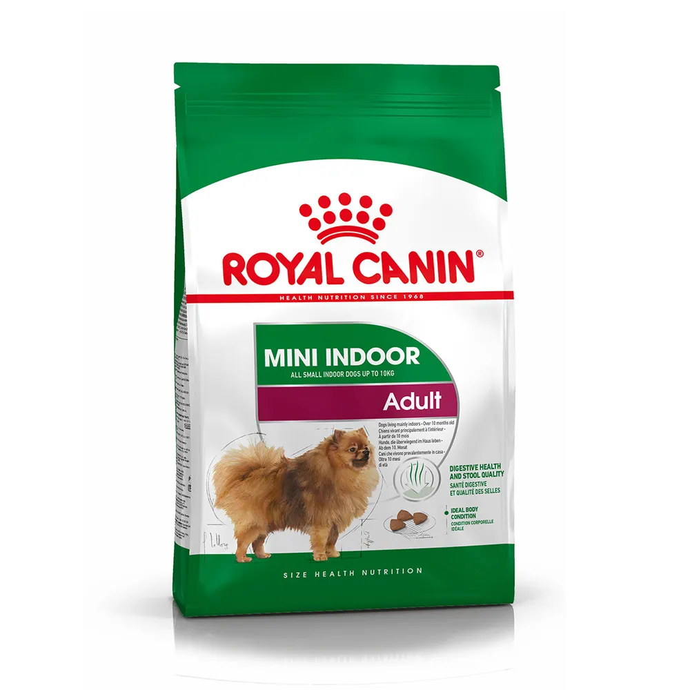 【ROYAL 法國皇家】小型室內成犬專用飼料 MNINA 3KG(小顆粒 狗乾糧 狗飼料 減少便臭)