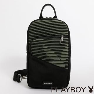 【PLAYBOY】單肩揹包 Flow系列(綠色)