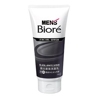 【Biore 蜜妮】男性專用黑白柔珠洗面乳(100g)