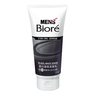 【Biore 蜜妮】男性專用黑白柔珠洗面乳(100g)