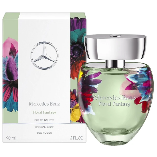 【Mercedes-Benz 賓士】Floral Fantasy 綠意花境淡香水 90ml(專櫃公司貨)