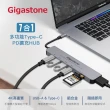 【Gigastone 立達】(快充/傳輸組)7合1多功能 100W PD充電 Type-C HUB集線器(送GaN 65W氮化鎵充電器)