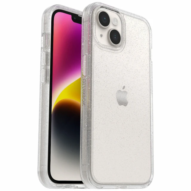 OtterBox iPhone 14 系列 Symmetry Plus 炫彩幾何保護殼-透明(i14系列 支援MagSafe)