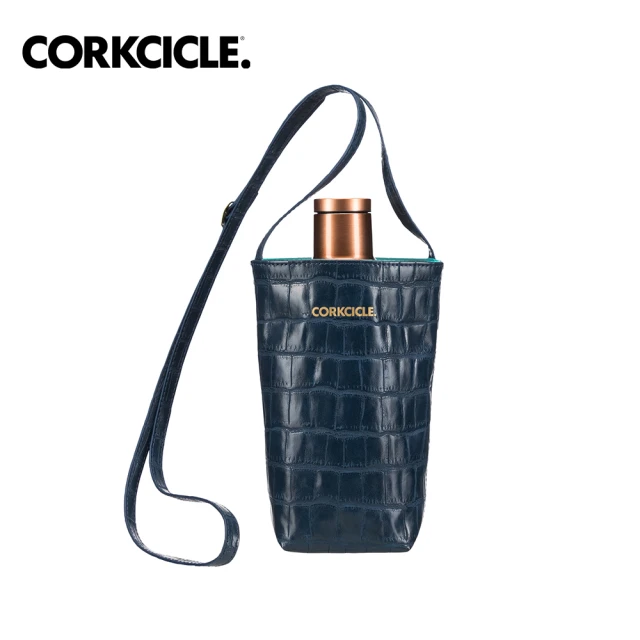 CORKCICLE 酷仕客 CARRY SLING 皮革水壺袋-鱷魚壓紋(福利品)