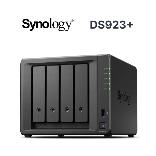 【Synology 群暉科技】搭 16埠 網路交換器 ★ DS923+ 4Bay NAS 網路儲存伺服器