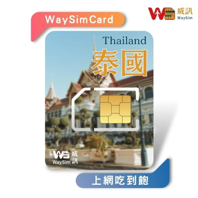 威訊WaySim 泰國 4G高速 吃到飽網卡 15天(旅遊網