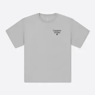 【CONVERSE】ALL STAR TEE 短袖上衣 T恤 男上衣 灰色(10027157-A01)