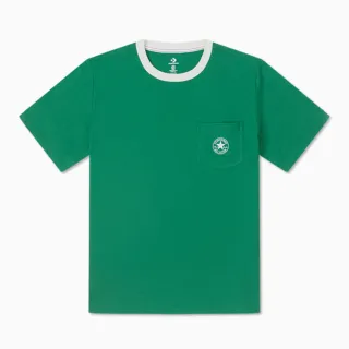 【CONVERSE】RETRO CHUCK SLUB POCKET TEE 短袖上衣 T恤 男上衣 綠色(10026825-A03)