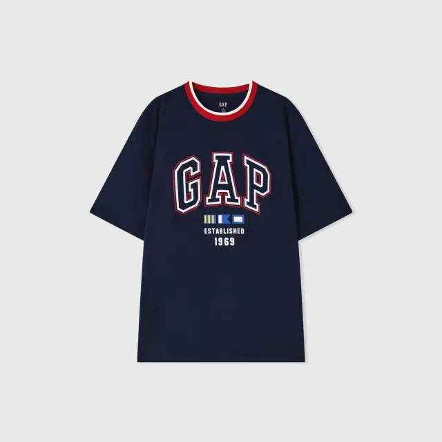 【GAP】男女裝 Logo印花純棉圓領短袖T恤-多款任選(465583&465443&465261)