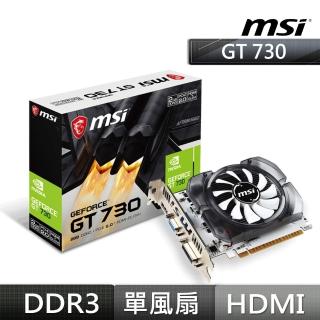 【MSI 微星】N730 2GD3V3 顯示卡(雪精靈系列)