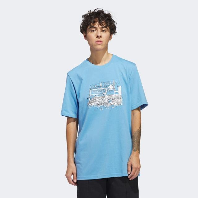 【adidas 愛迪達】短袖上衣 男款 運動 三葉草 亞規 HJONES SS TEE 2 OR 藍 IU0119