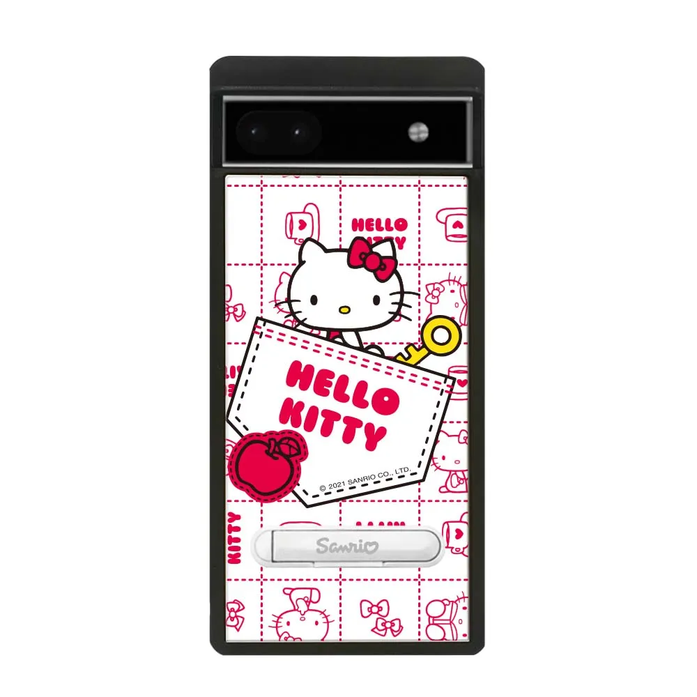 【apbs】三麗鷗 Google Pixel 9/8/7/6系列 減震立架手機殼(口袋凱蒂)
