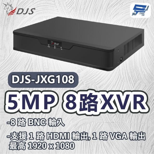 【CHANG YUN 昌運】DJS-JXG108 5MP 8路XVR 監控主機 監視主機