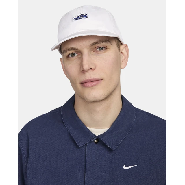 NIKE 耐吉 休閒帽 男 女 U NK CLUB CAP U FB DUNK PTCH L 白色(FN4404100)