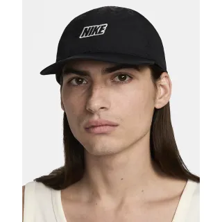 【NIKE 耐吉】休閒帽 男 女 U NK CLUB CAP U FB OTDR S24 L 黑色(FQ3275010)