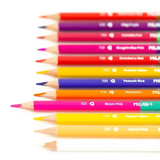 【MILAN】超值繪畫組(12色彩色筆+12入24色雙頭色鉛筆)