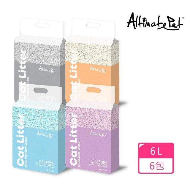 【CatFeet】ALT粉安心雙效豆腐礦砂 6L*6包入 《四種香味》(強力貓砂/貓砂/豆腐砂/礦砂/雙效豆腐砂)