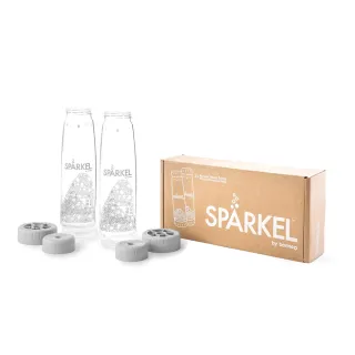 【加拿大 Sparkel】舒沛可萬用電動氣泡水機專用750ml飲料瓶2入(Tritan材質無毒 不含雙酚A 耐用10年)