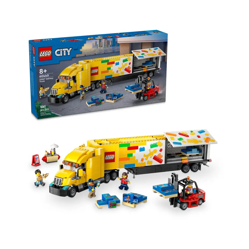 【LEGO 樂高】積木 City系列 送貨車 Yellow Delivery Truck60440(代理版)