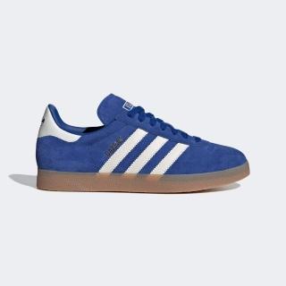 【adidas 愛迪達】Gazelle 男女 休閒鞋 運動 經典 復古 德訓鞋 義大利隊 麂皮 流行 穿搭 藍(ID3725)