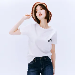 【BRAPPERS】女款 OFTEN印花圓領T(米白)