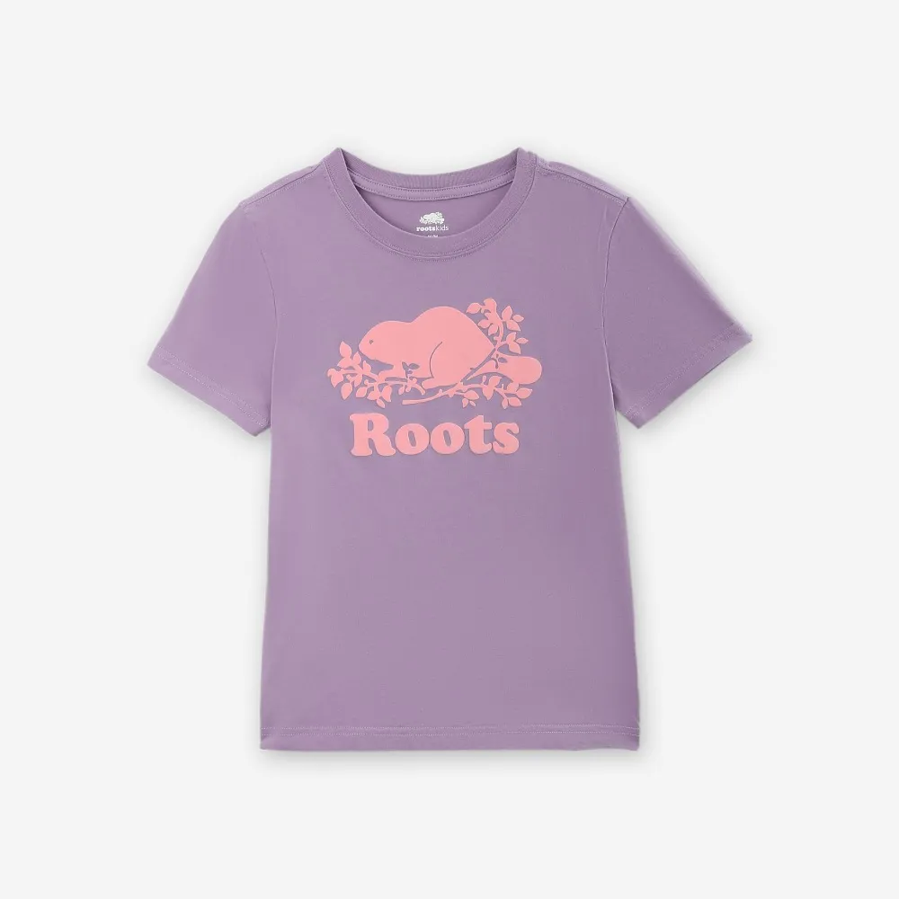 【Roots】Roots 大童-COOPER BEAVER 短袖T恤(紫色)